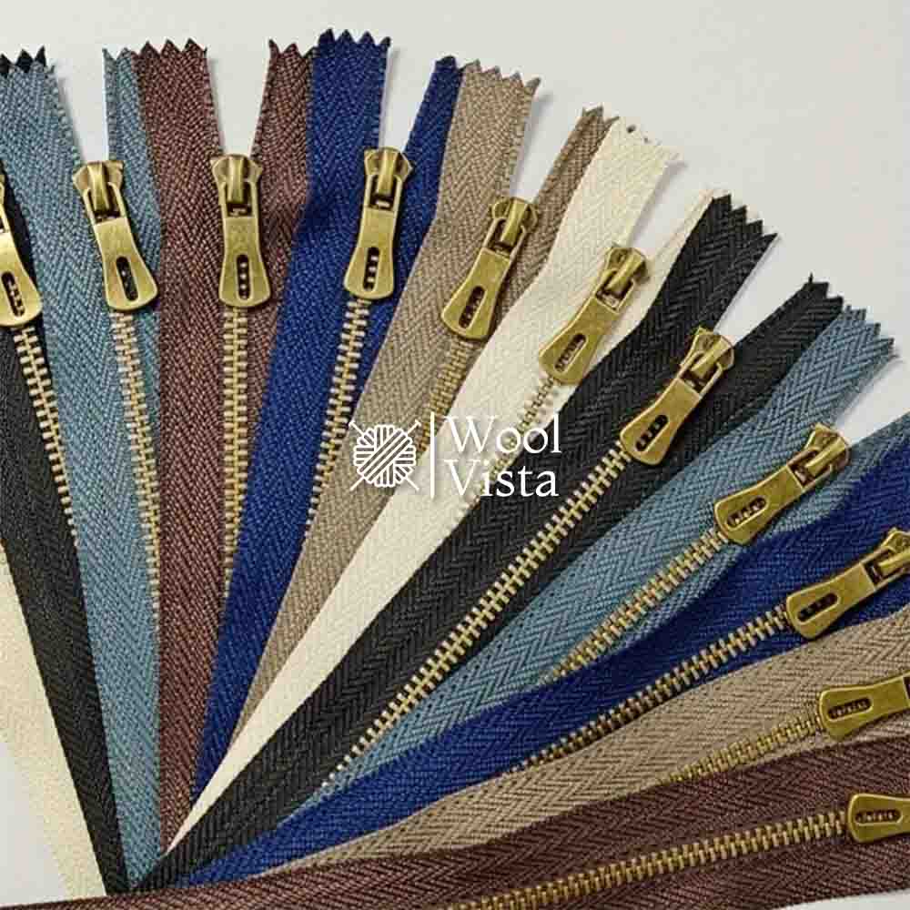 METAL SHORT ZIPPERS Y-TEETH