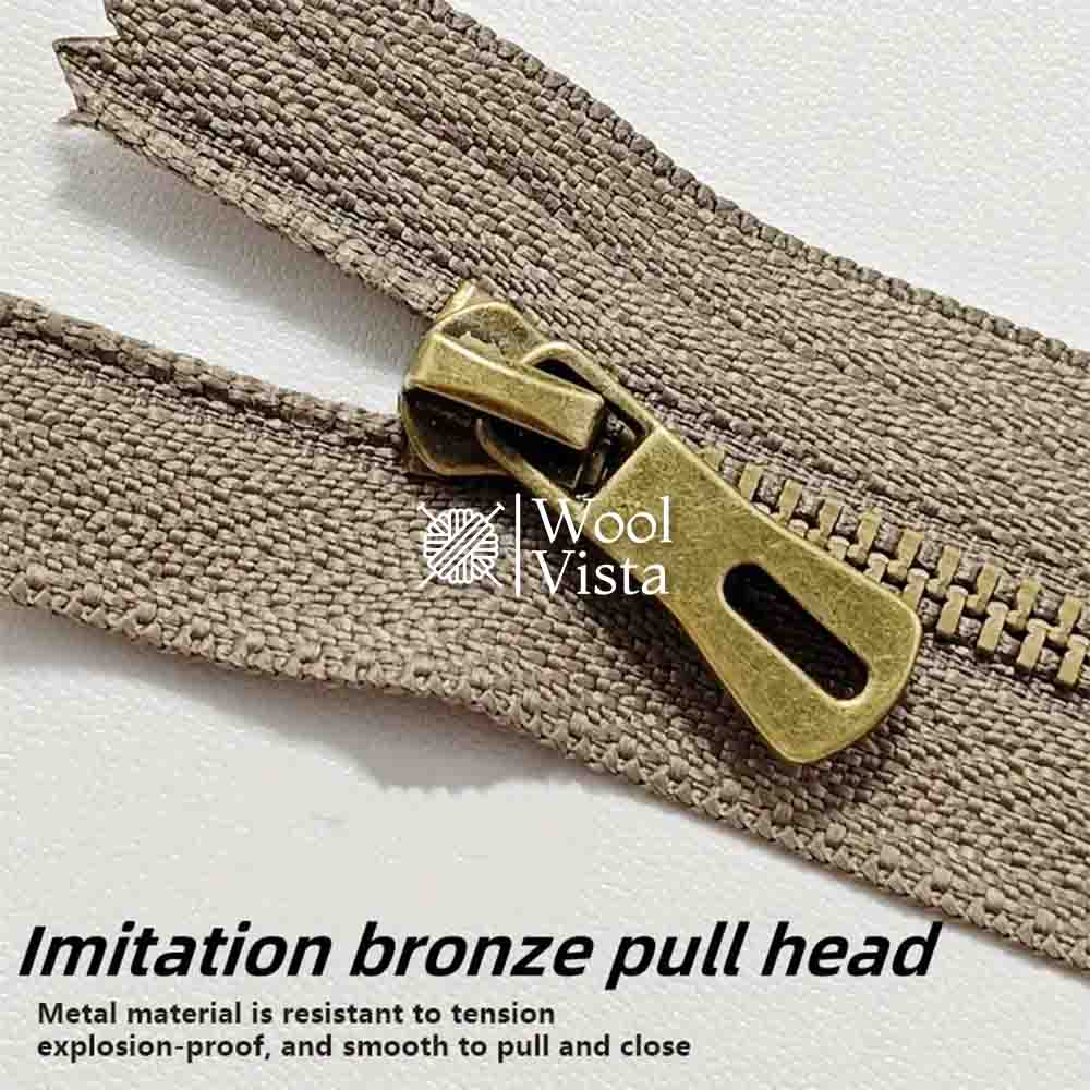 METAL SHORT ZIPPERS Y-TEETH