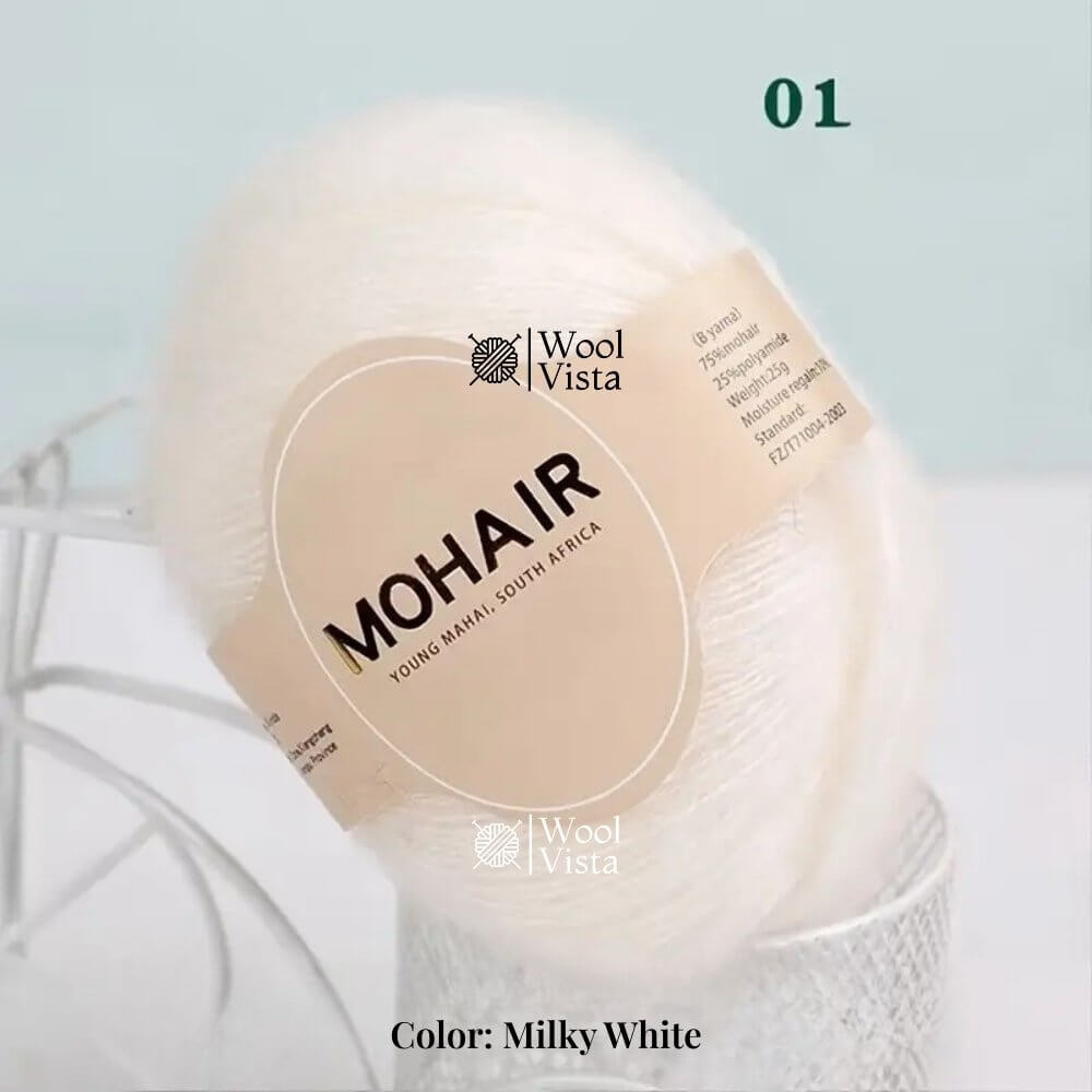 MOHAIR LUXURY YARN SET – SOFT & FLUFFY LONG FIBER YARN - (PACK OF 6)