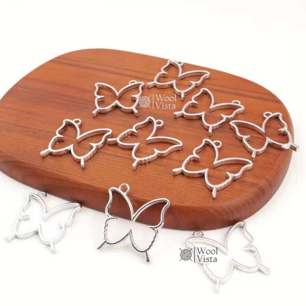 OPEN BEZELS HOLLOW FRAME PENDANTS – JEWELRY CASTING MOLDS FOR RESIN, NECKLACES & EARRING MAKING SUPPLIES