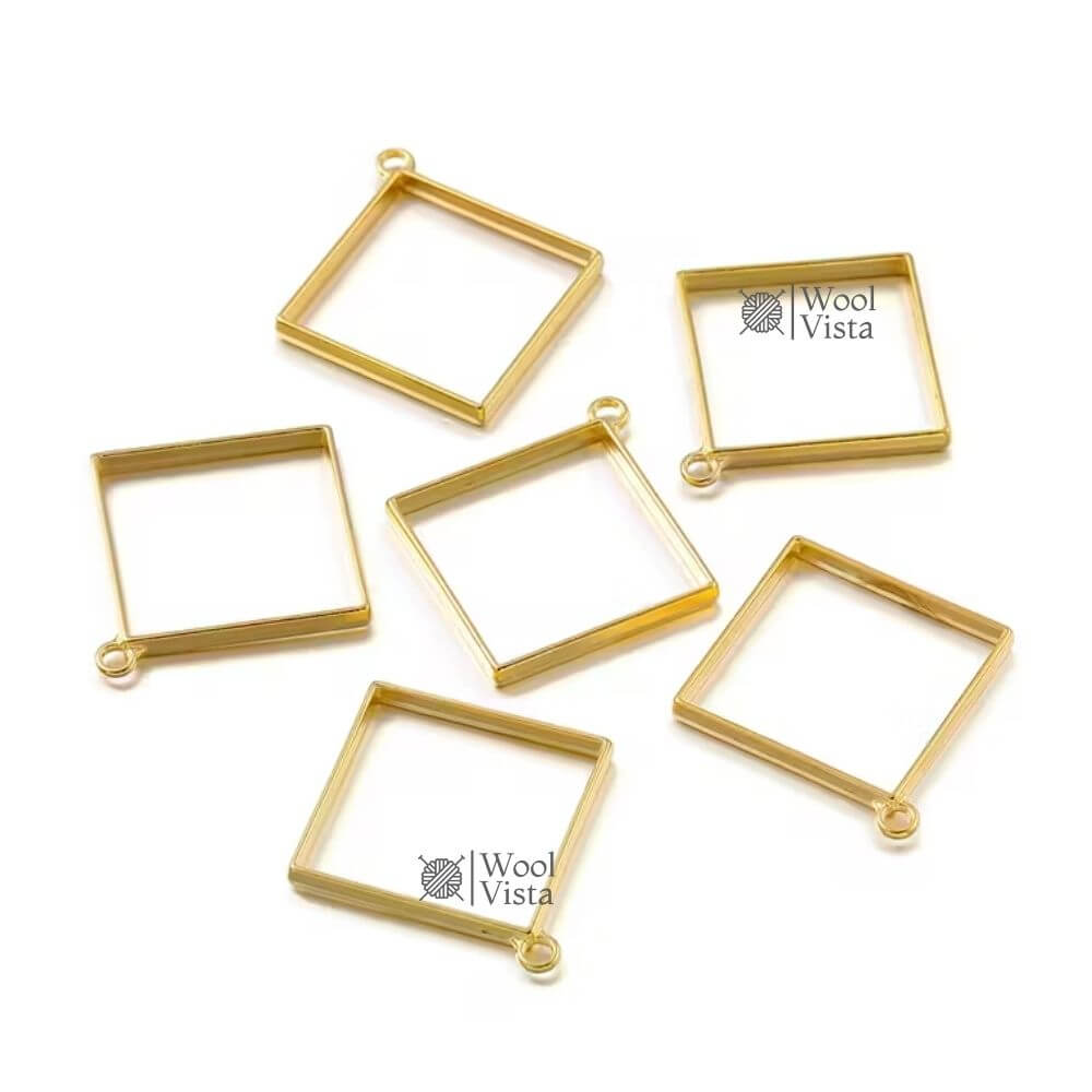 OPEN BEZELS HOLLOW FRAME PENDANTS – JEWELRY CASTING MOLDS FOR RESIN, NECKLACES & EARRING MAKING SUPPLIES