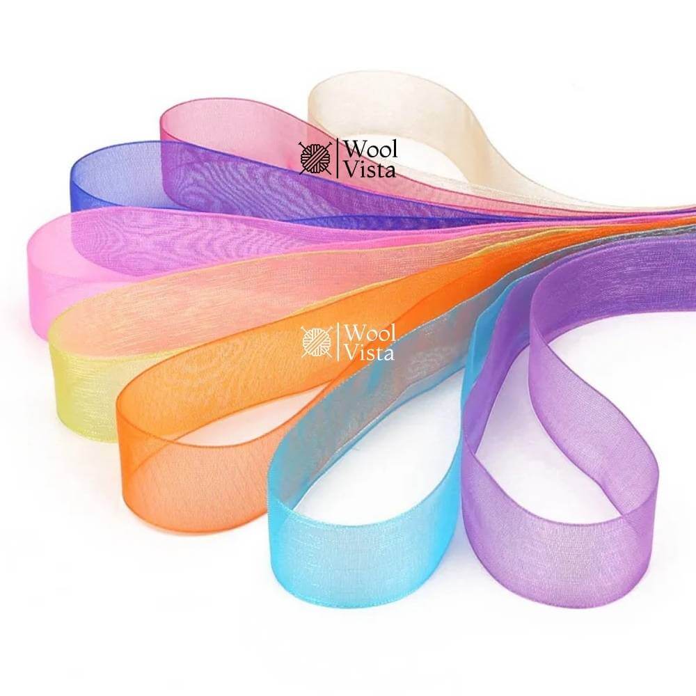 ORGANZA RIBBONS – DECORATIVE RIBBON FOR GIFT WRAPPING, CRAFTS & PARTY DECOR