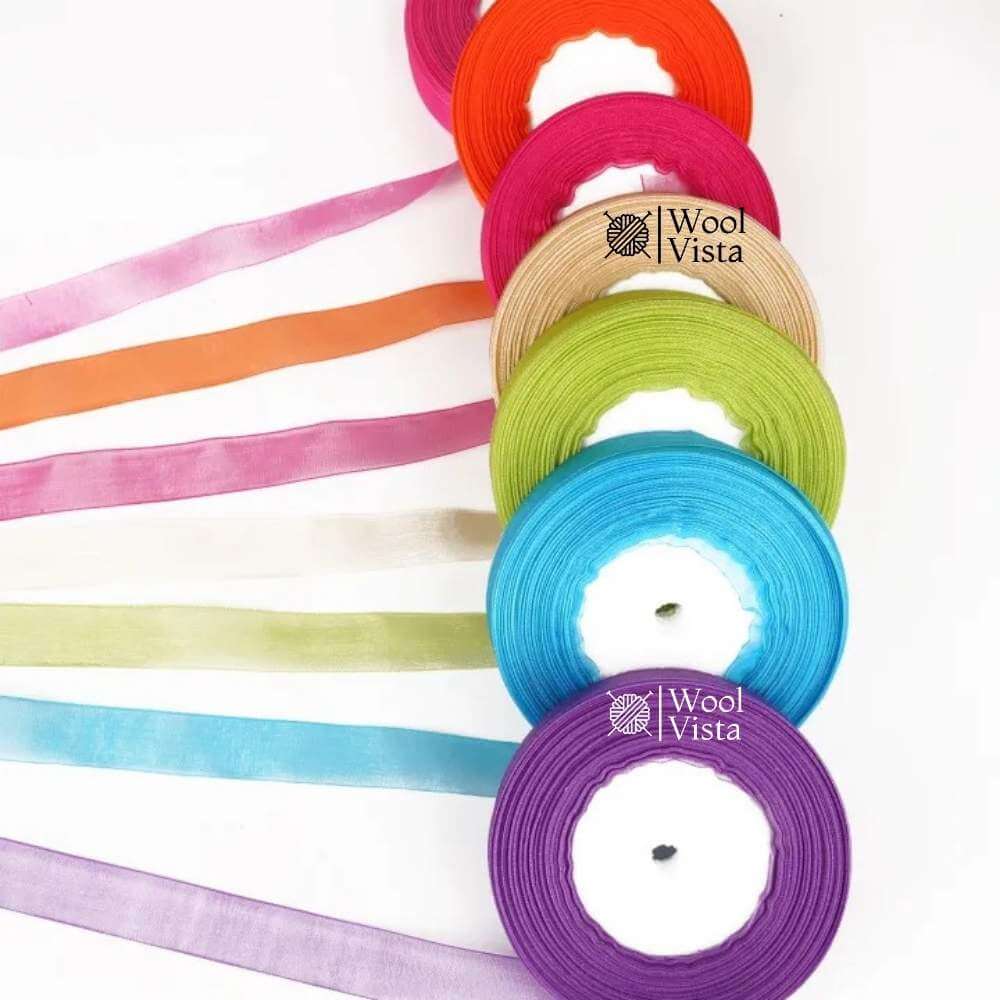 ORGANZA RIBBONS – DECORATIVE RIBBON FOR GIFT WRAPPING, CRAFTS & PARTY DECOR