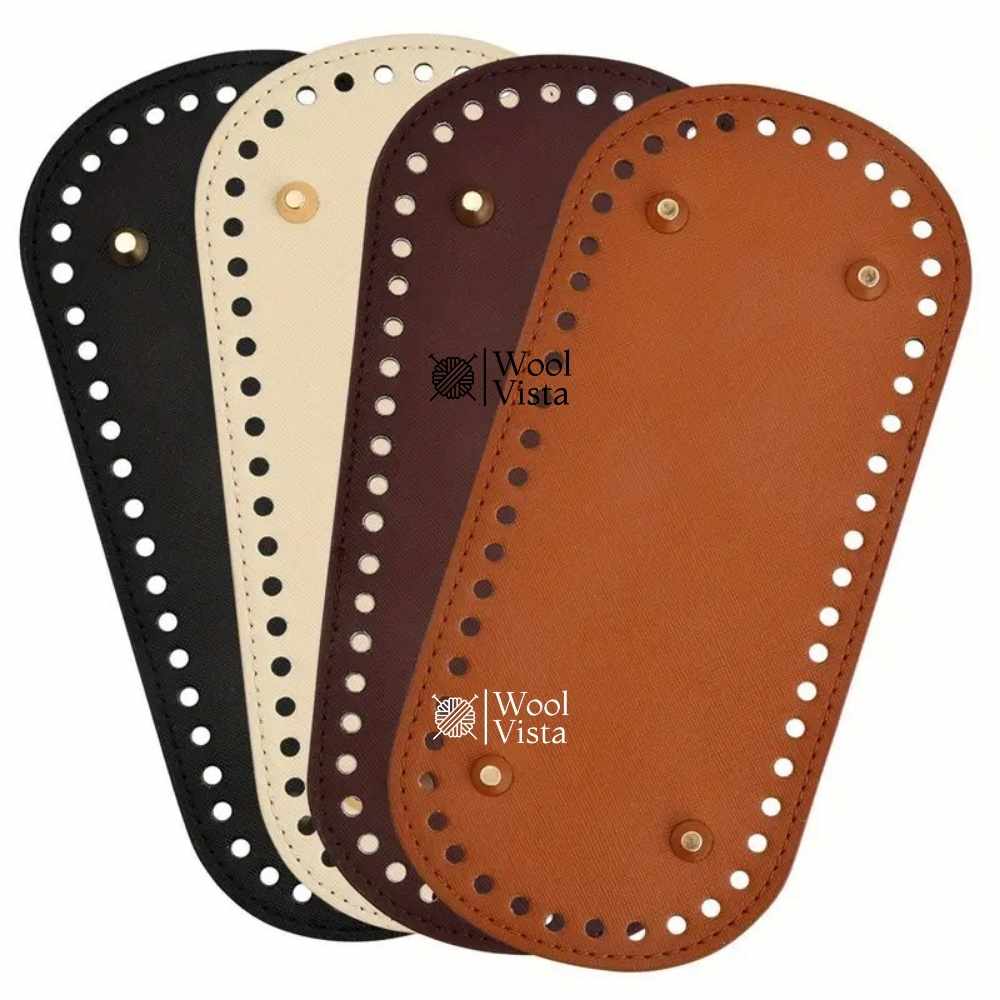 OVAL LEATHER BAG BASE 9" x 4"