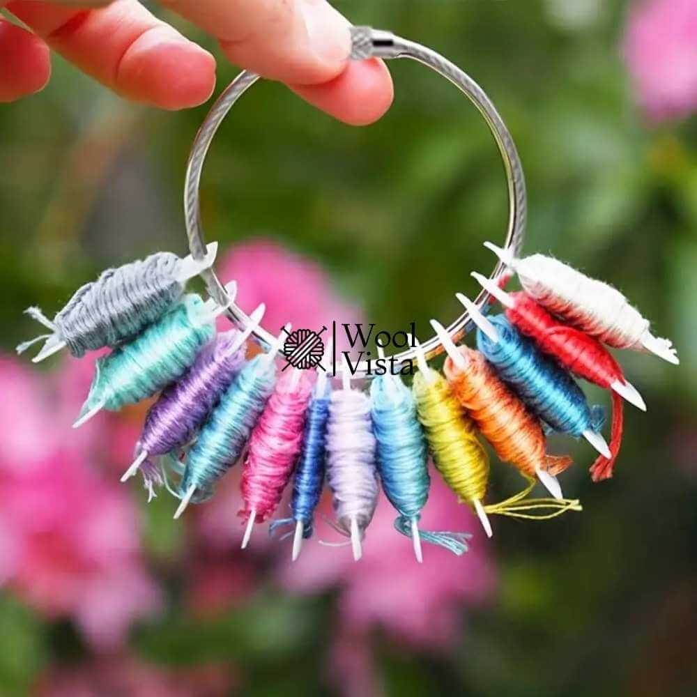PLASTIC FLOSS BOBBINS THREAD WINDER - FOR CROSS STITCH EMBROIDERY (PACK OF 10)