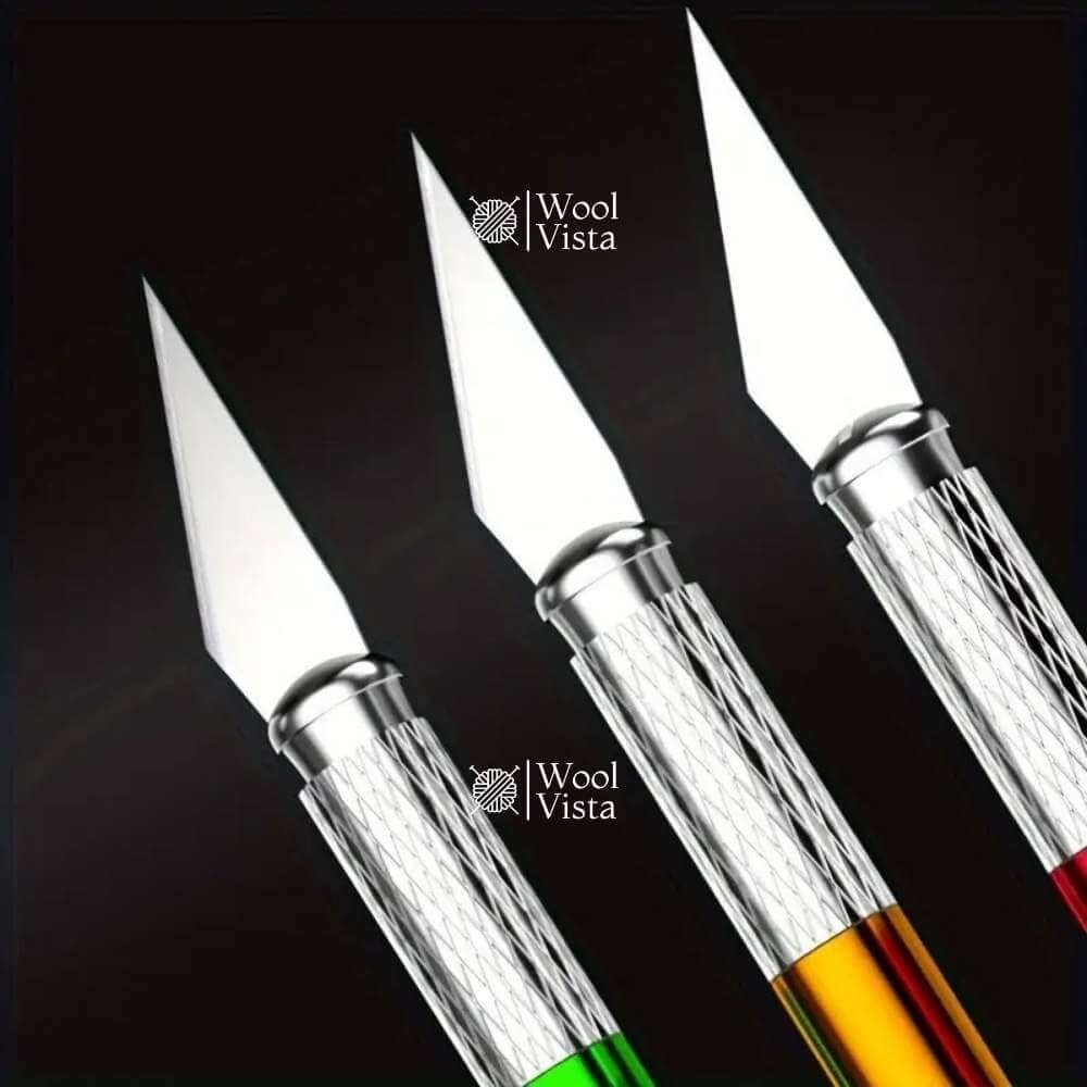 PRECISION CARVING KNIFE SET WITH ALUMINIUM ALLOY HANDLES & BLADES – (13 PCS) -TOOL KIT WITH STORAGE BOX