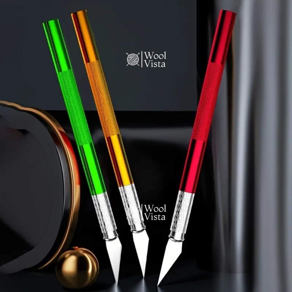 PRECISION CARVING KNIFE SET WITH ALUMINIUM ALLOY HANDLES & BLADES – (13 PCS) -TOOL KIT WITH STORAGE BOX