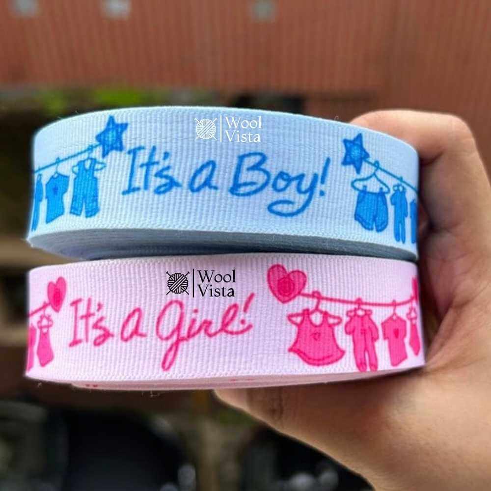 PRINTED GROSGRAIN SATIN RIBBON – 18 YARDS DECORATIVE GIFT & CRAFT RIBBON