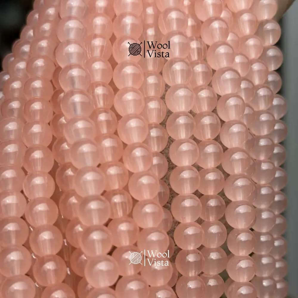GLASS IMITATION JADE BEADS – 100PCS STRAND FOR DIY JEWELRY MAKING