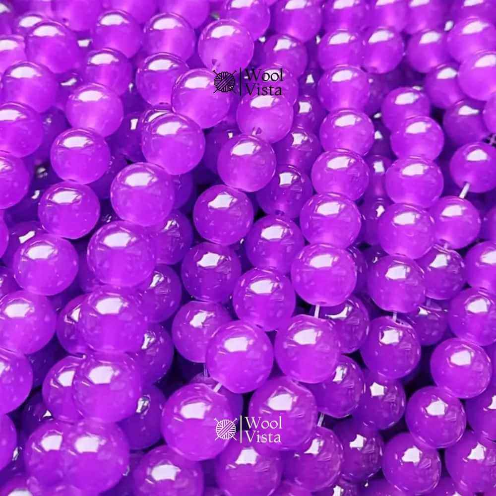 GLASS IMITATION JADE BEADS – 100PCS STRAND FOR DIY JEWELRY MAKING