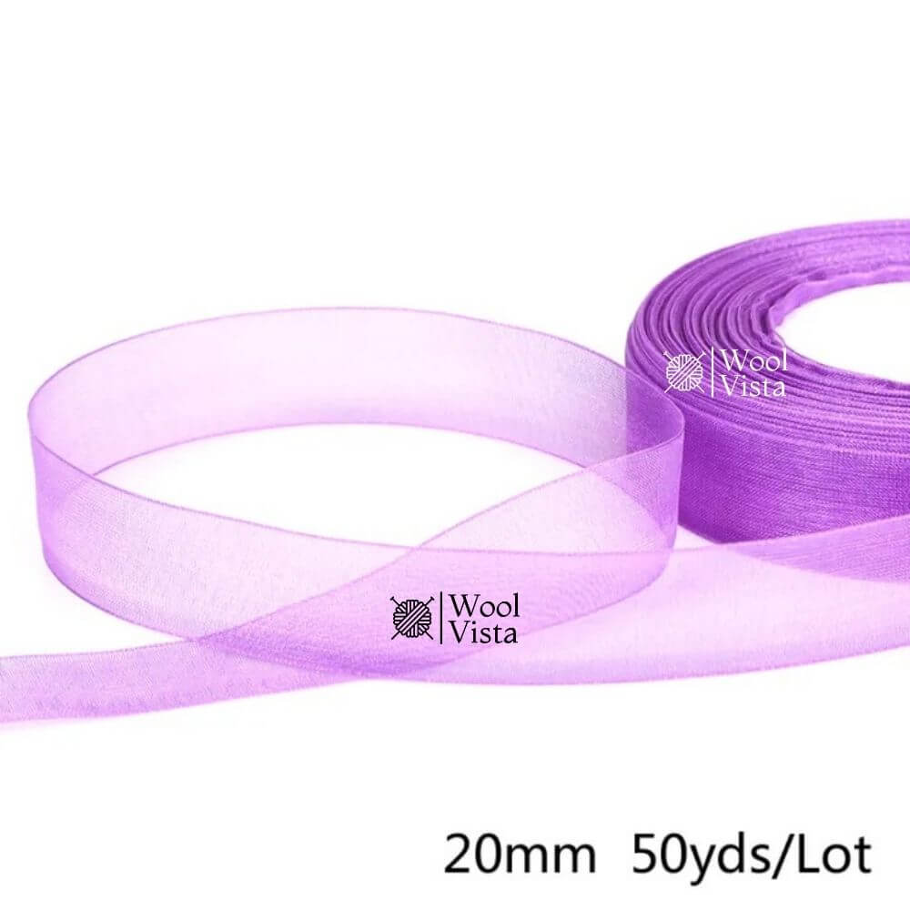 ORGANZA RIBBONS – DECORATIVE RIBBON FOR GIFT WRAPPING, CRAFTS & PARTY DECOR