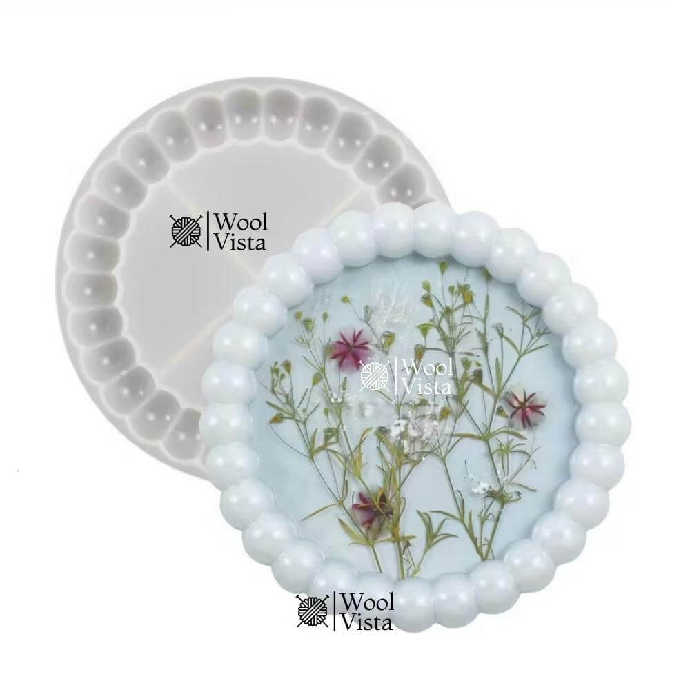 ROUND COASTER RESIN MOLD – HIGH-GLOSS SILICONE MOLD FOR TEA MATS, JEWELRY TRAYS & CRAFTS