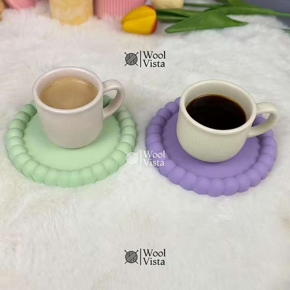ROUND COASTER RESIN MOLD – HIGH-GLOSS SILICONE MOLD FOR TEA MATS, JEWELRY TRAYS & CRAFTS