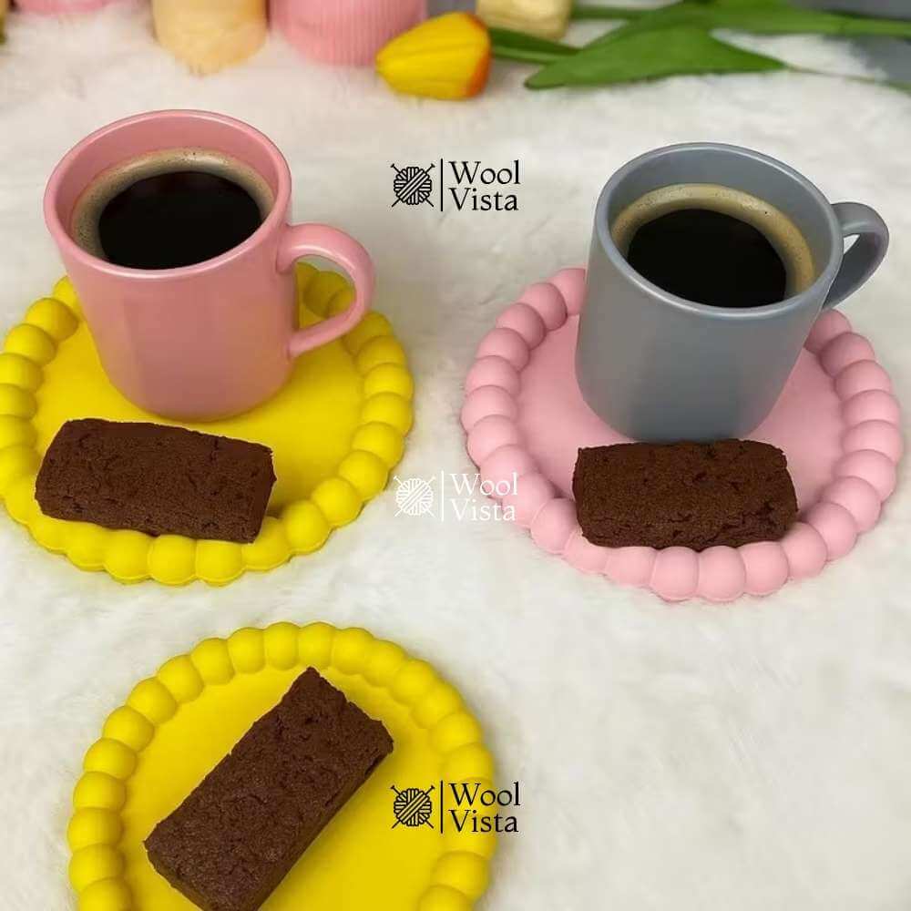 ROUND COASTER RESIN MOLD – HIGH-GLOSS SILICONE MOLD FOR TEA MATS, JEWELRY TRAYS & CRAFTS