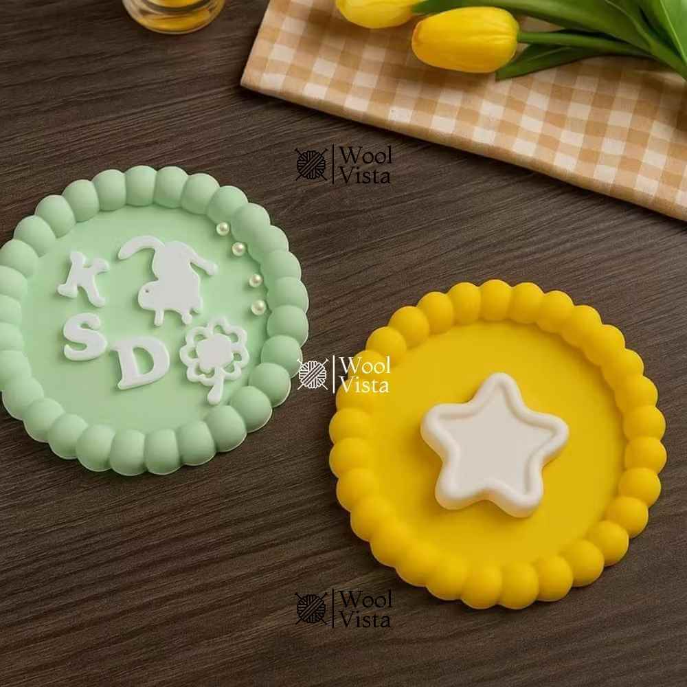ROUND COASTER RESIN MOLD – HIGH-GLOSS SILICONE MOLD FOR TEA MATS, JEWELRY TRAYS & CRAFTS