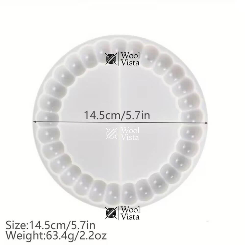 ROUND COASTER RESIN MOLD – HIGH-GLOSS SILICONE MOLD FOR TEA MATS, JEWELRY TRAYS & CRAFTS