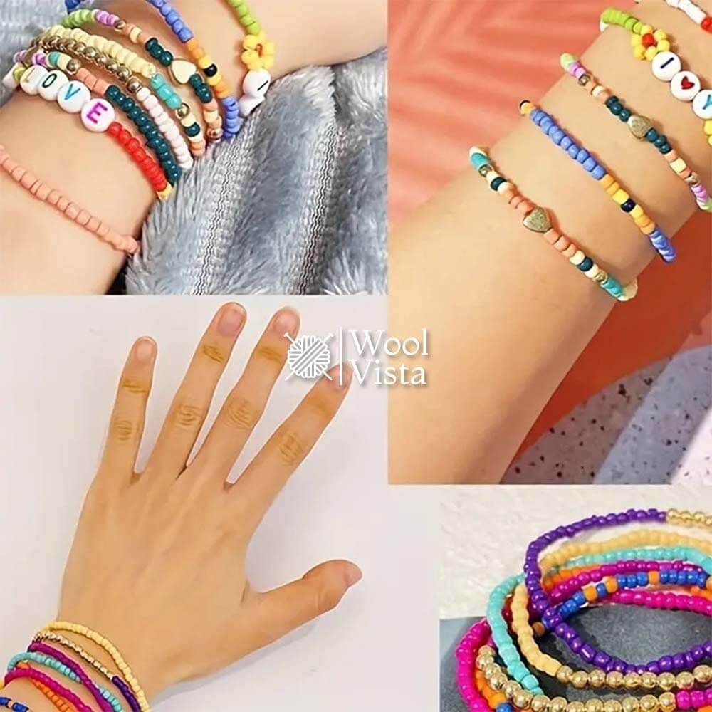 RAINBOW SEED BEADS SET - (80 Grams)