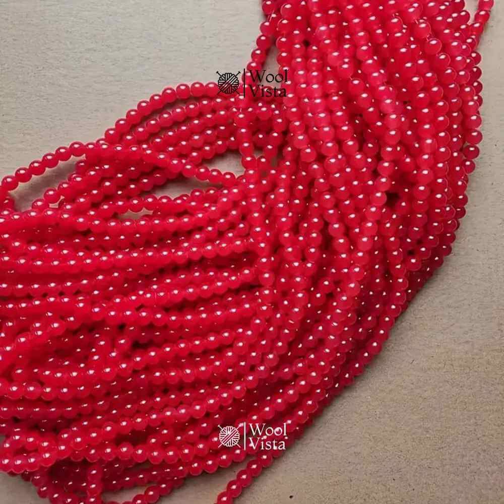GLASS IMITATION JADE BEADS – 100PCS STRAND FOR DIY JEWELRY MAKING