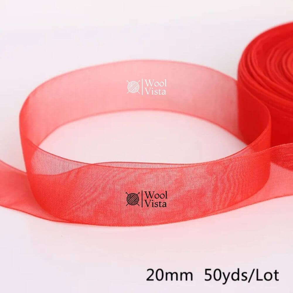 ORGANZA RIBBONS – DECORATIVE RIBBON FOR GIFT WRAPPING, CRAFTS & PARTY DECOR