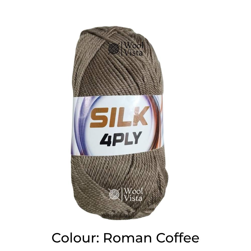 SUPER SOFT SILKY YARN BALL (PACK OF 4 YARN BALLS)