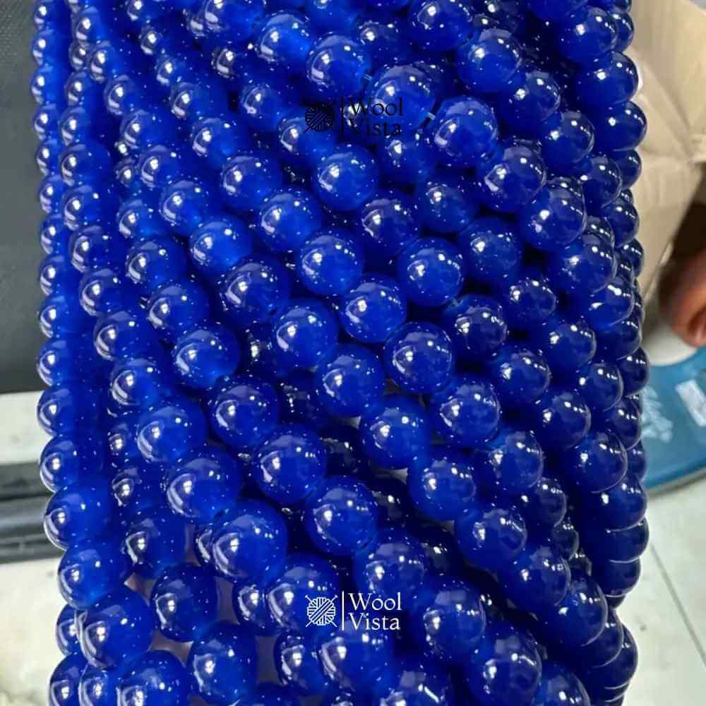 GLASS IMITATION JADE BEADS – 100PCS STRAND FOR DIY JEWELRY MAKING