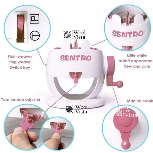 SENTRO KNITTING MACHINE 22 PIN – ROUND WEAVING MACHINE FOR DIY SCARVES, HATS & SOCKS