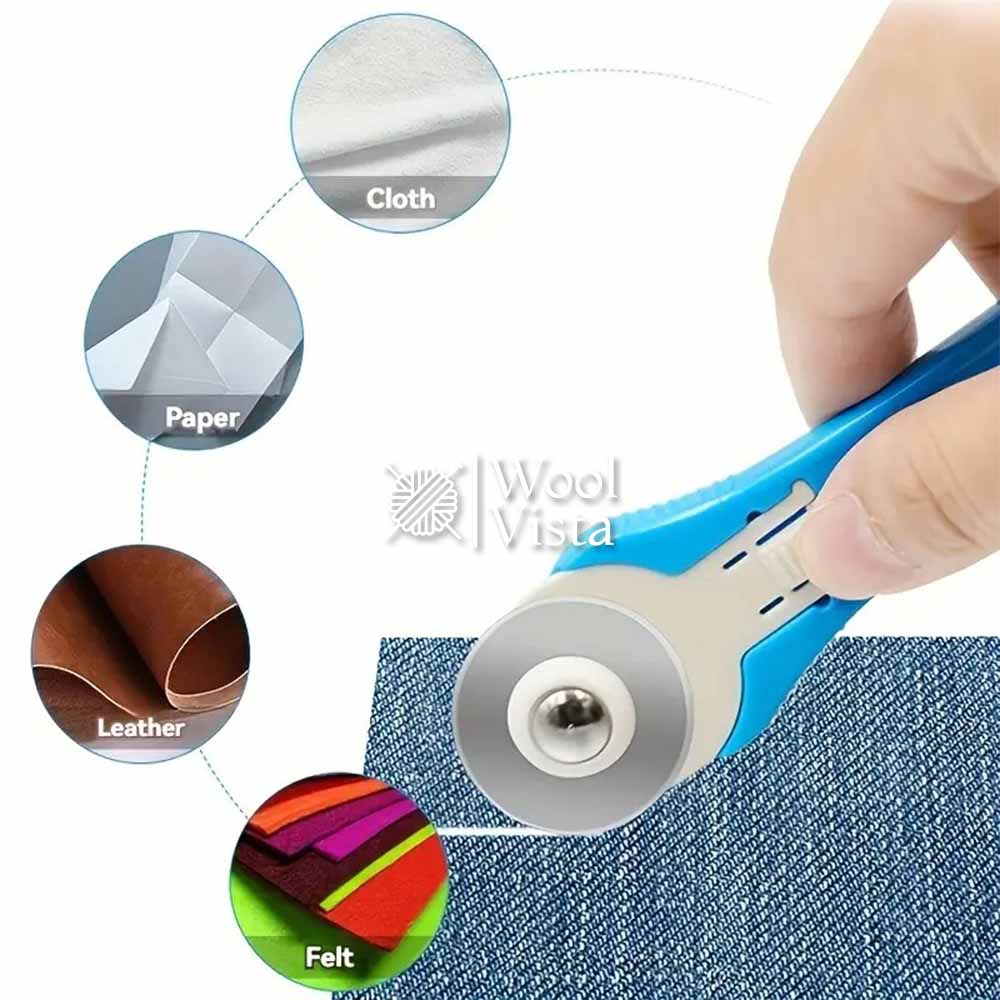 SHARP ROLLING FABRIC CUTTER TOOL