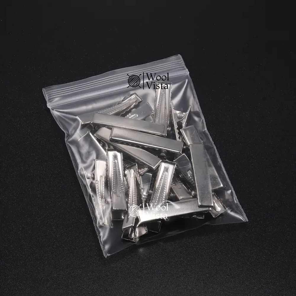 SILVERY METAL ALLIGATOR HAIR CLIPS – DUCKBILL DIY HAIR ACCESSORIES