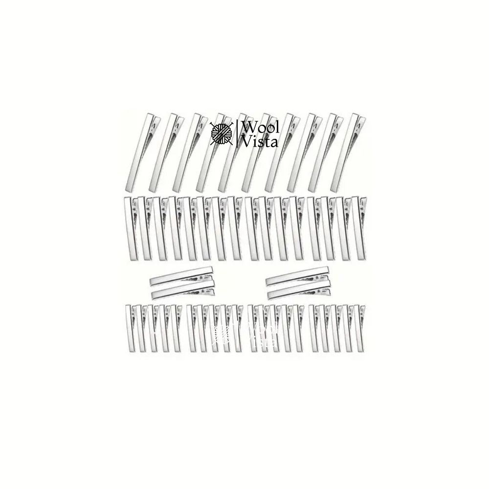 SILVERY METAL ALLIGATOR HAIR CLIPS – DUCKBILL DIY HAIR ACCESSORIES