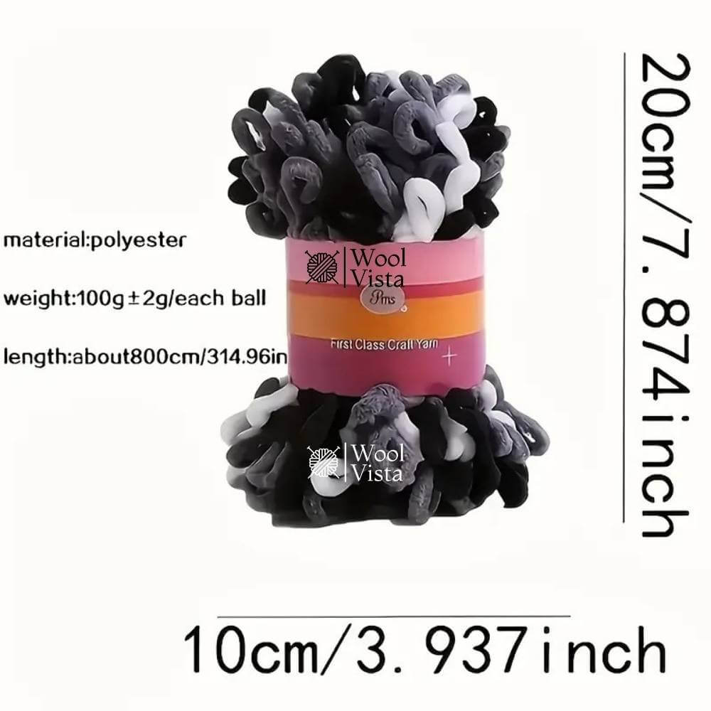 SOFT LOOP YARN BALL – DIY KNITTING YARN FOR SCARVES, BAGS, BLANKETS & CRAFTS