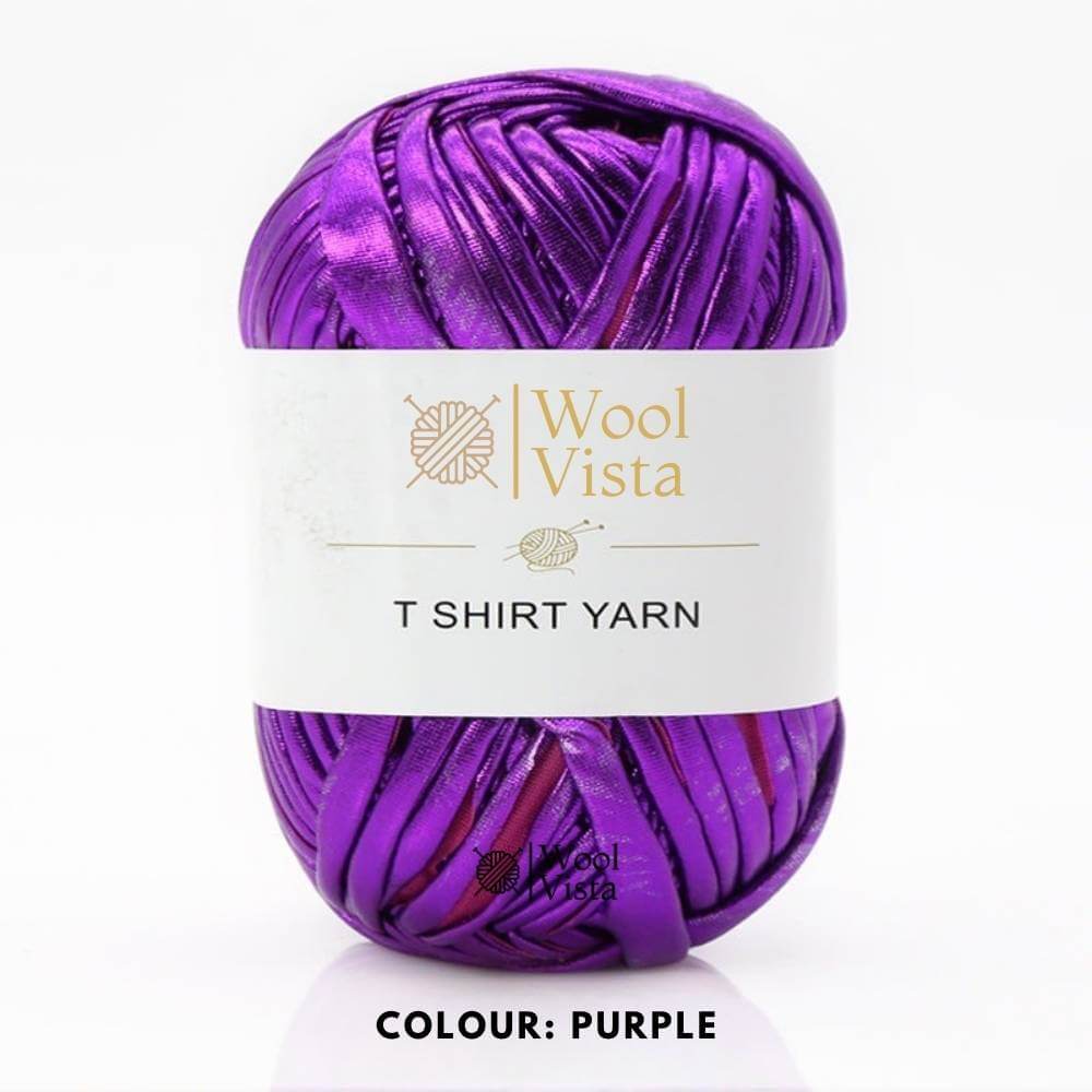 SOFT METALLIC T-SHIRT YARN - FOR CROCHET AND BAG MAKING CRAFTING