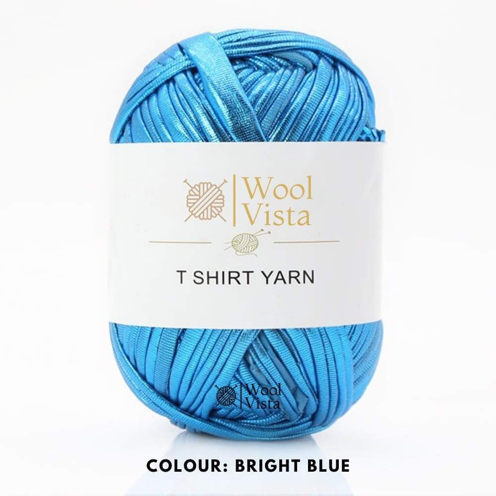 SOFT METALLIC T-SHIRT YARN - FOR CROCHET AND BAG MAKING CRAFTING