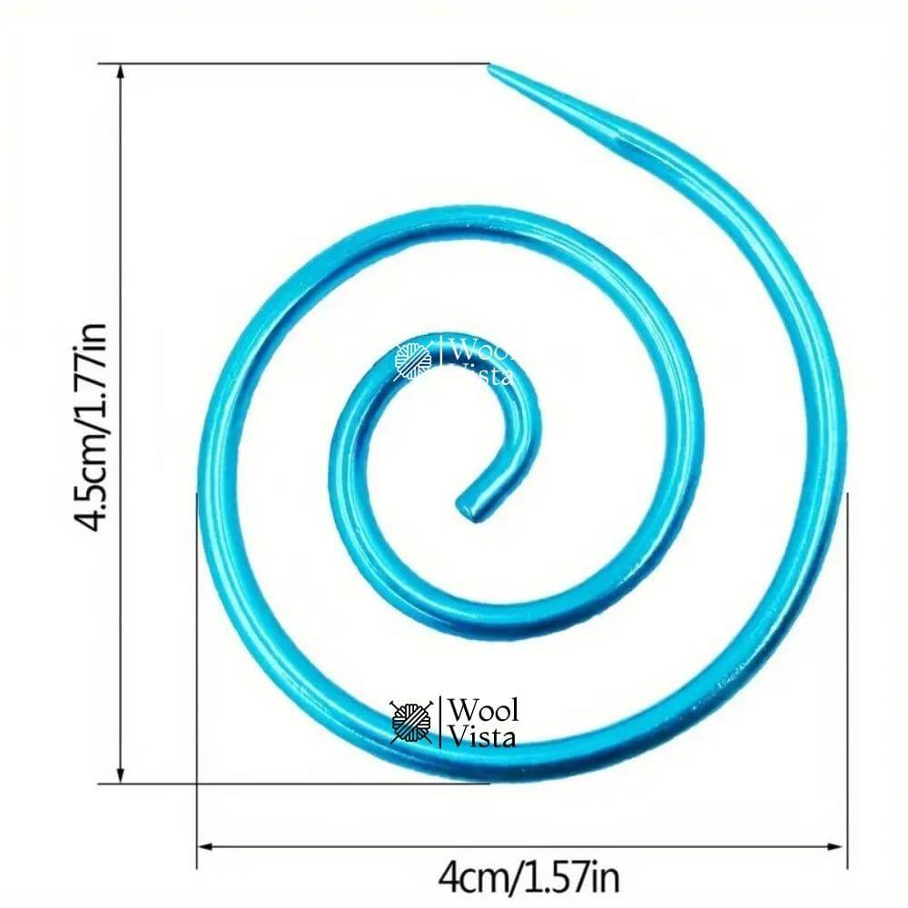 SPIRAL CABLE KNITTING NEEDLES – METAL RING TOOLS FOR CROCHET & SEWING