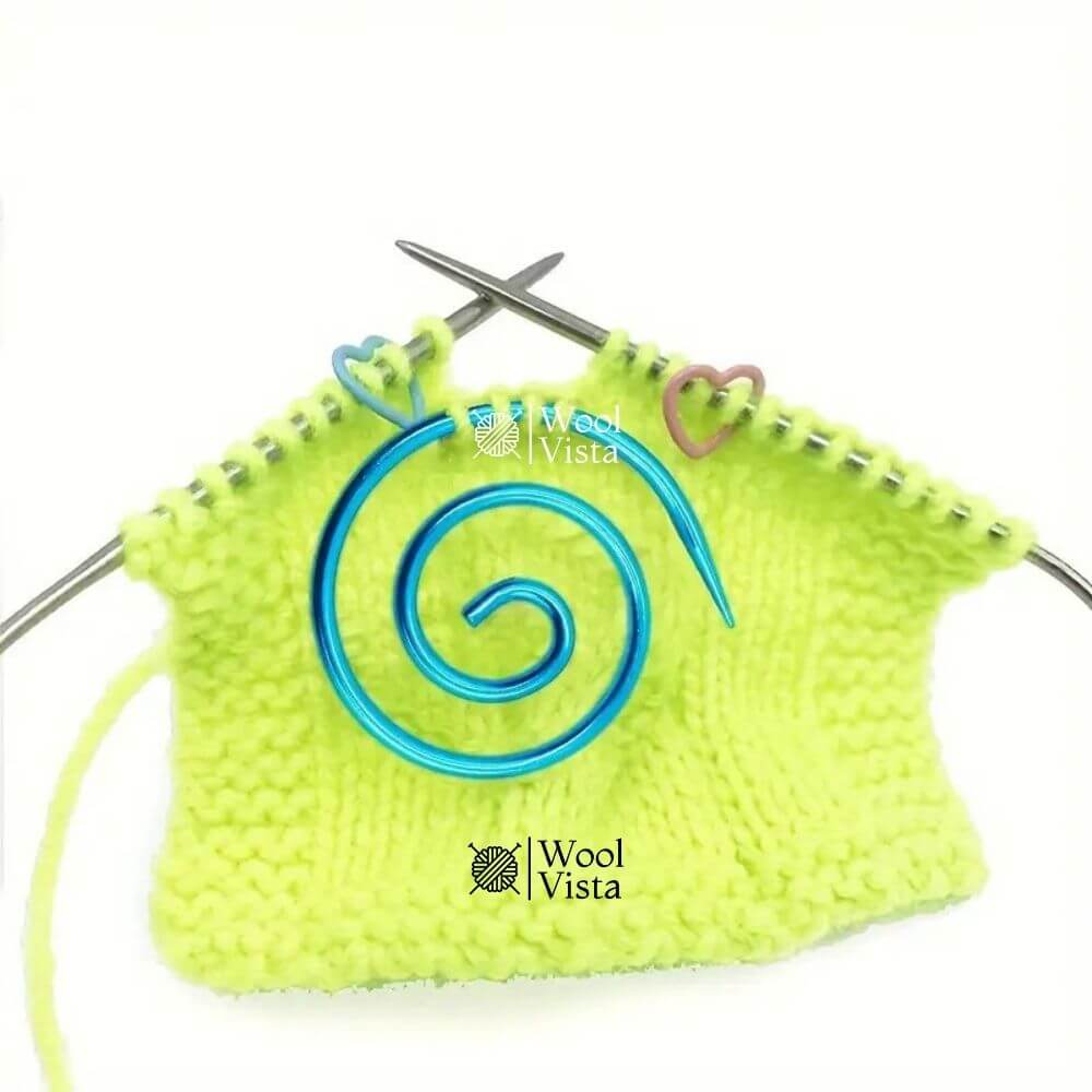 SPIRAL CABLE KNITTING NEEDLES – METAL RING TOOLS FOR CROCHET & SEWING