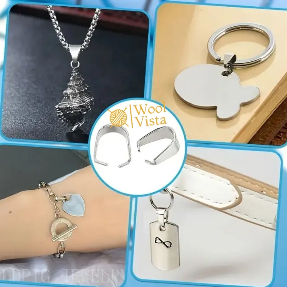 STAINLESS STEEL U-SHAPED CLASPS – DURABLE JEWELRY FINDINGS FOR NECKLACES, BRACELETS & DIY CRAFTS