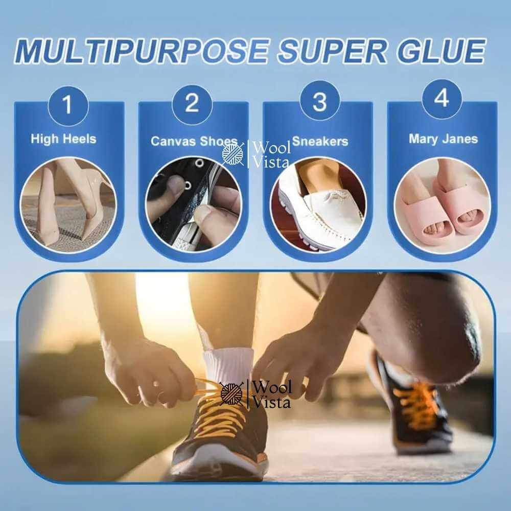 STRONG SHOE REPAIR GLUE – 60ML TUBE FOR SNEAKERS, LEATHER & CRAFTS