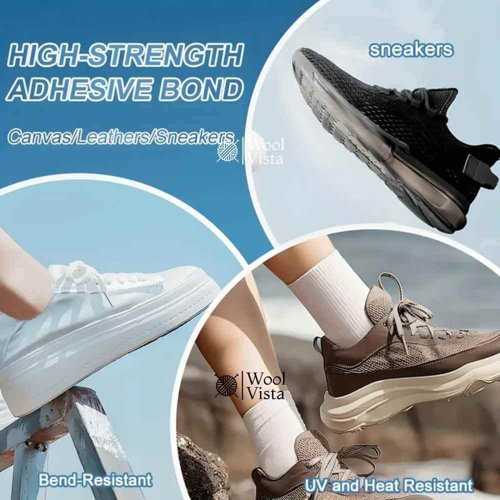STRONG SHOE REPAIR GLUE – 60ML TUBE FOR SNEAKERS, LEATHER & CRAFTS