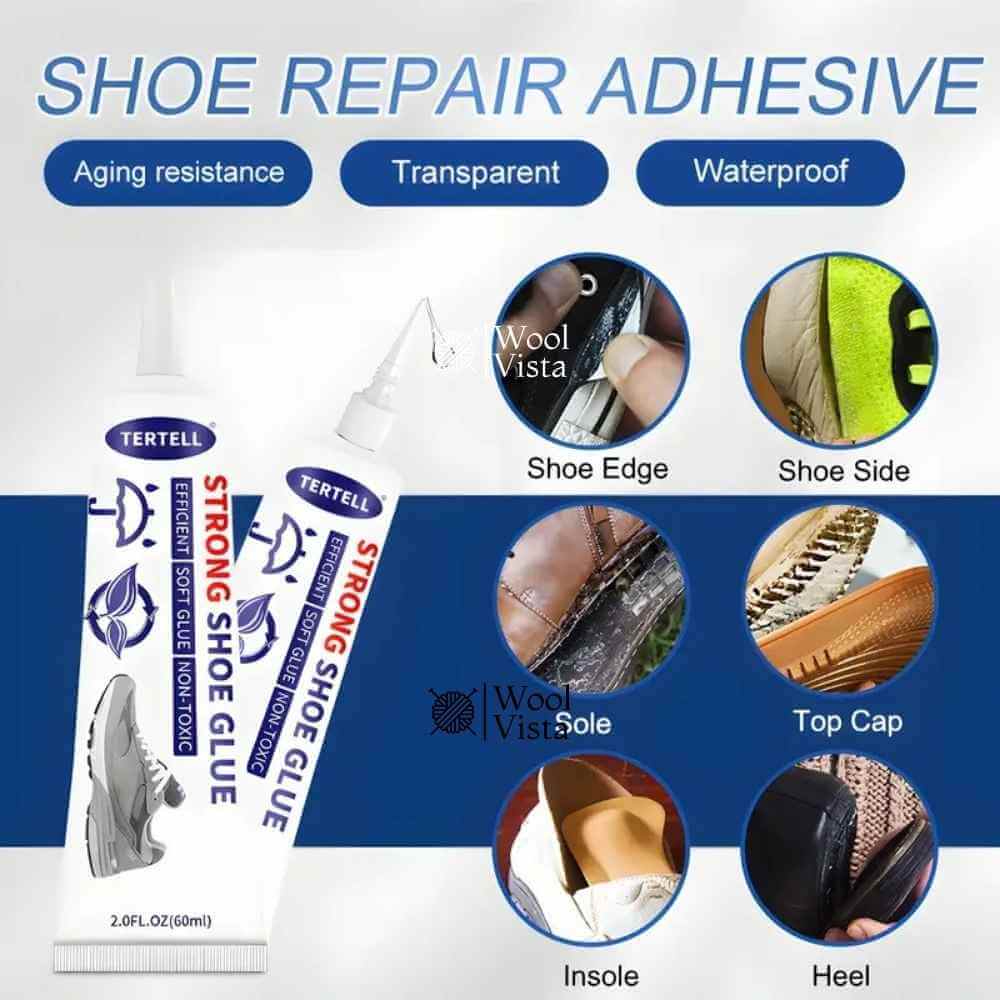 STRONG SHOE REPAIR GLUE – 60ML TUBE FOR SNEAKERS, LEATHER & CRAFTS
