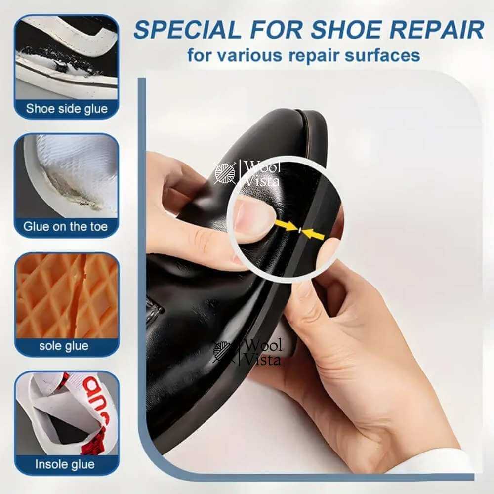 STRONG SHOE REPAIR GLUE – 60ML TUBE FOR SNEAKERS, LEATHER & CRAFTS