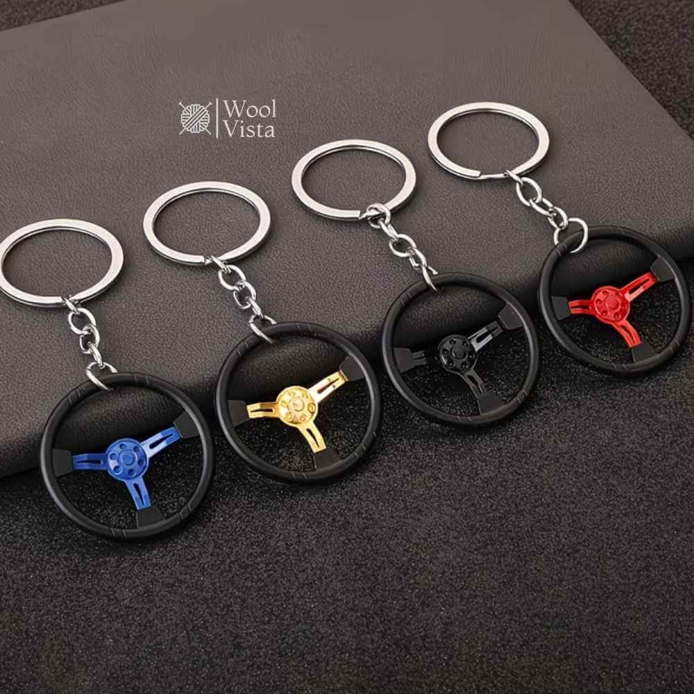 STYLISH ALLOY & ENAMEL 3D CHARM KEYCHAIN – CUTE FASHION KEY RING GIFT FOR HER, BAG CHARM ACCESSORY