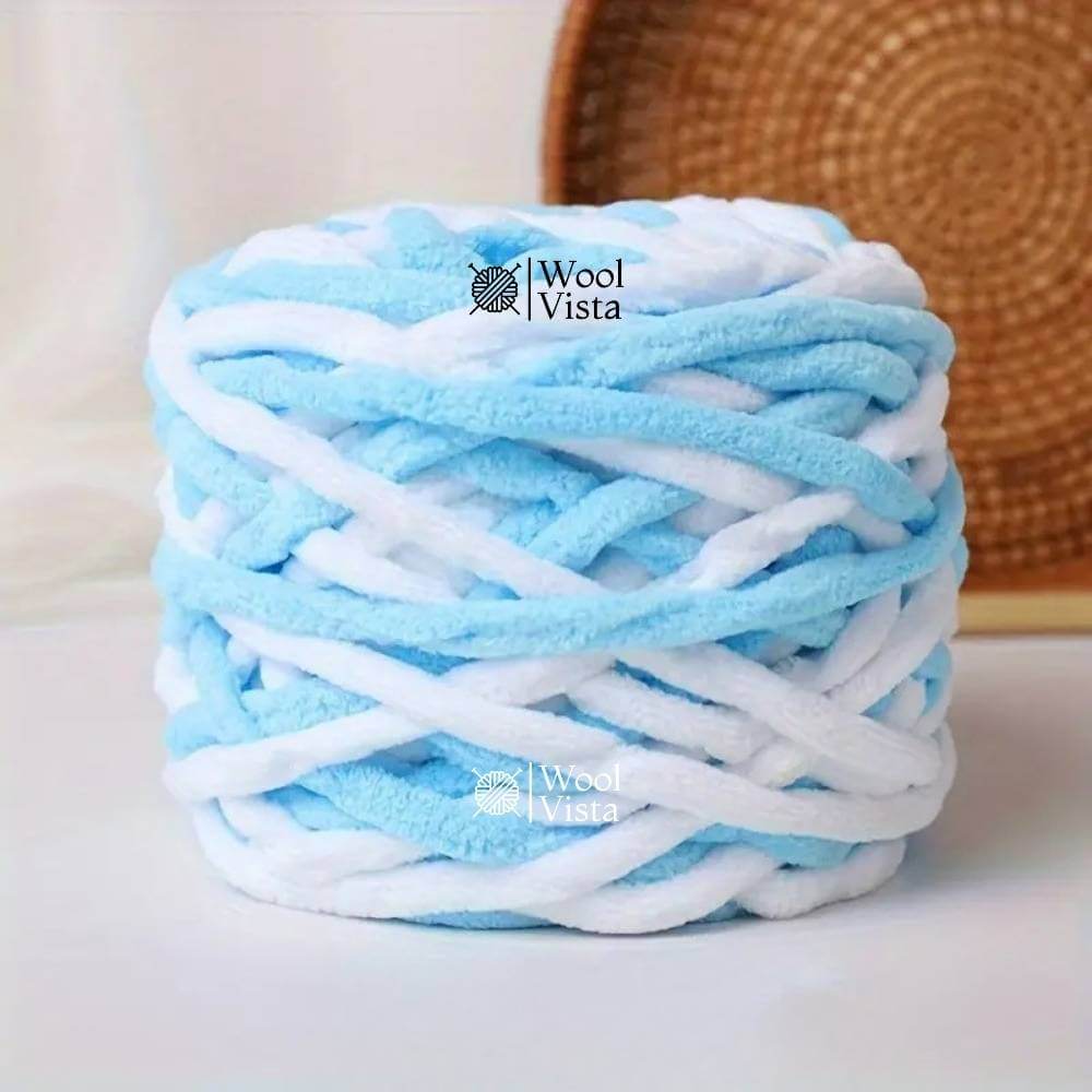 SUPER CHUNKY MULTI COLOR KNITTING BLANKET YARN