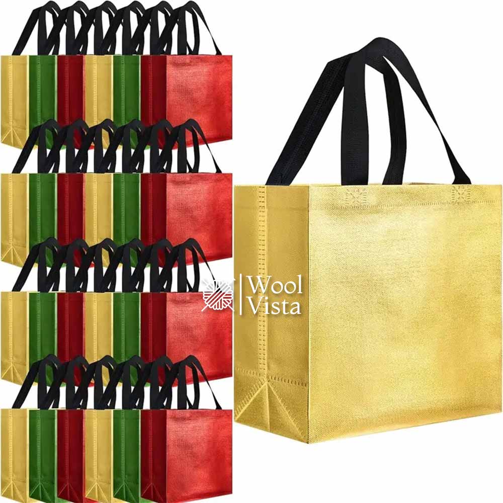 SHINY COLOURED NON-WOVEN GIFT BAGS