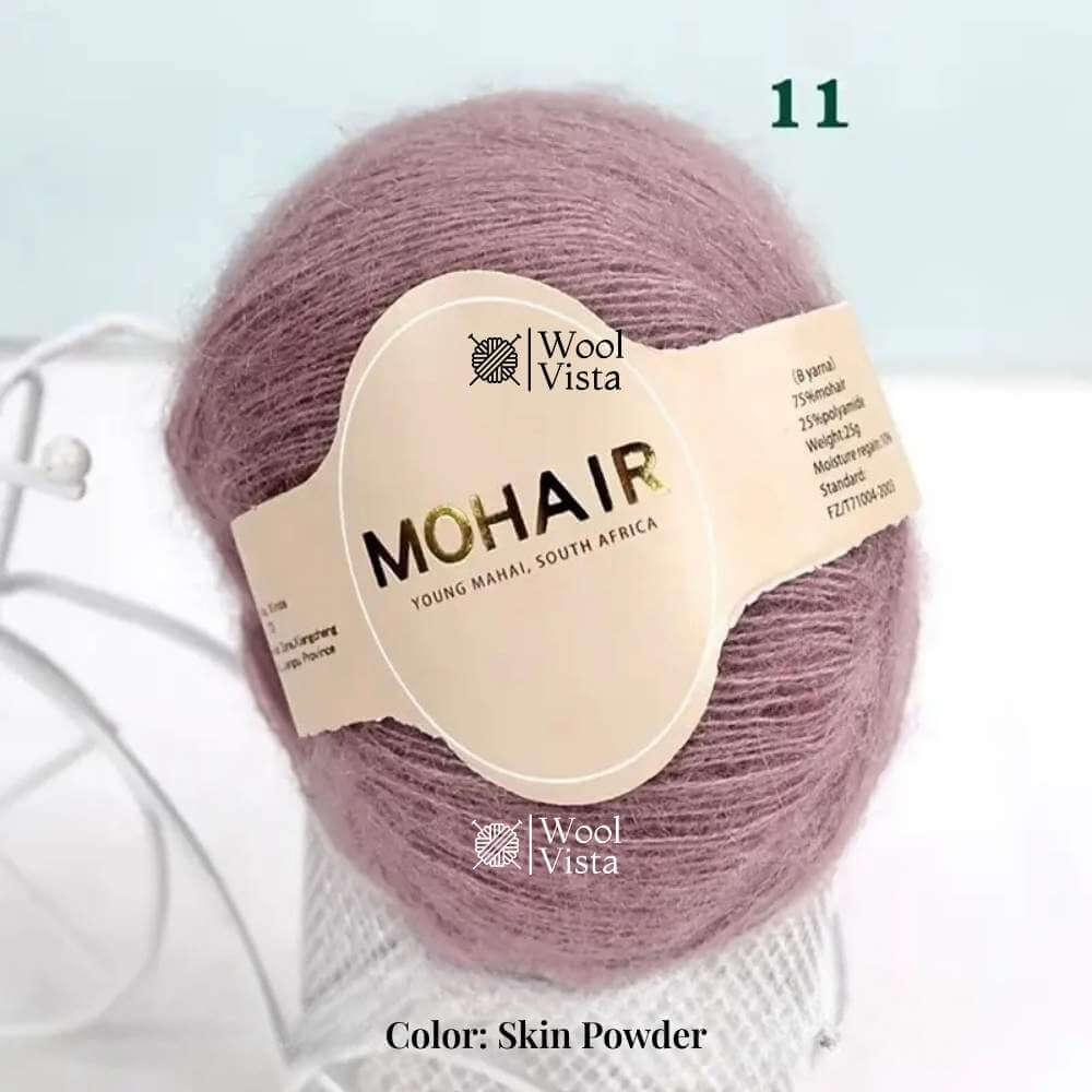 MOHAIR LUXURY YARN SET – SOFT & FLUFFY LONG FIBER YARN - (PACK OF 6)