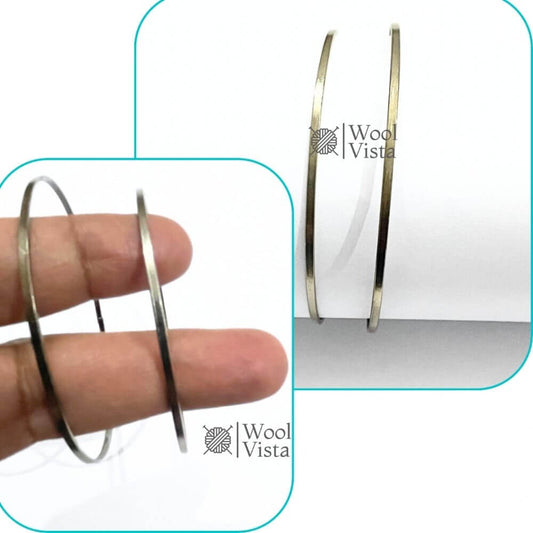 THIN METAL BANGLE BASES (DOZEN) – DIY BANGLE MAKING FRAMES FOR KANGAN, JEWELRY DESIGN, BRACELETS & HANDMADE CRAFT SUPPLIES