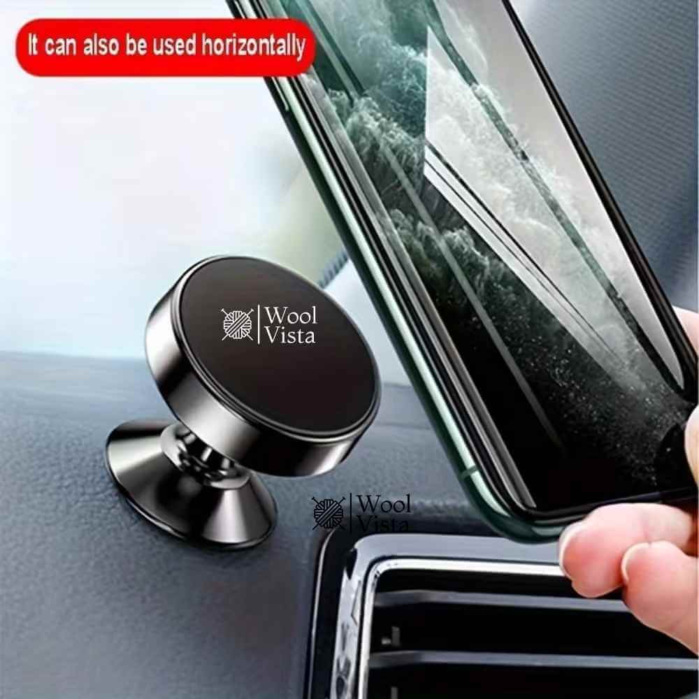 UNIVERSAL MAGNETIC CAR MOBILE HOLDER – 360° ROTATING SUPER STRONG METAL AIR VENT PHONE HOLDER