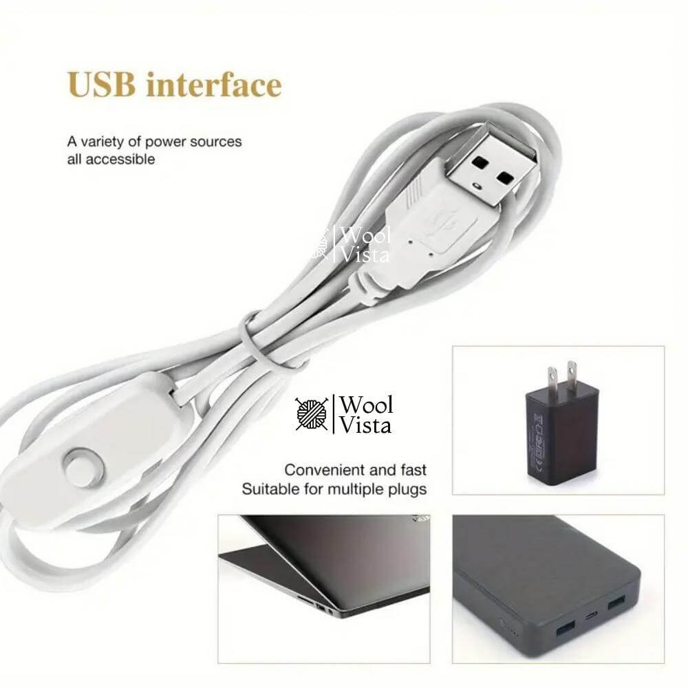 USB-POWERED HANDHELD ELECTRIC DRILL SET WITH 3 BITS – PRECISION TOOL FOR DIY WOOD & METAL CRAFTS