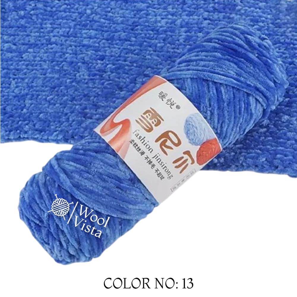 VELVET CHENILLE YARN - VELVET YARN BALL (PACK OF 5)