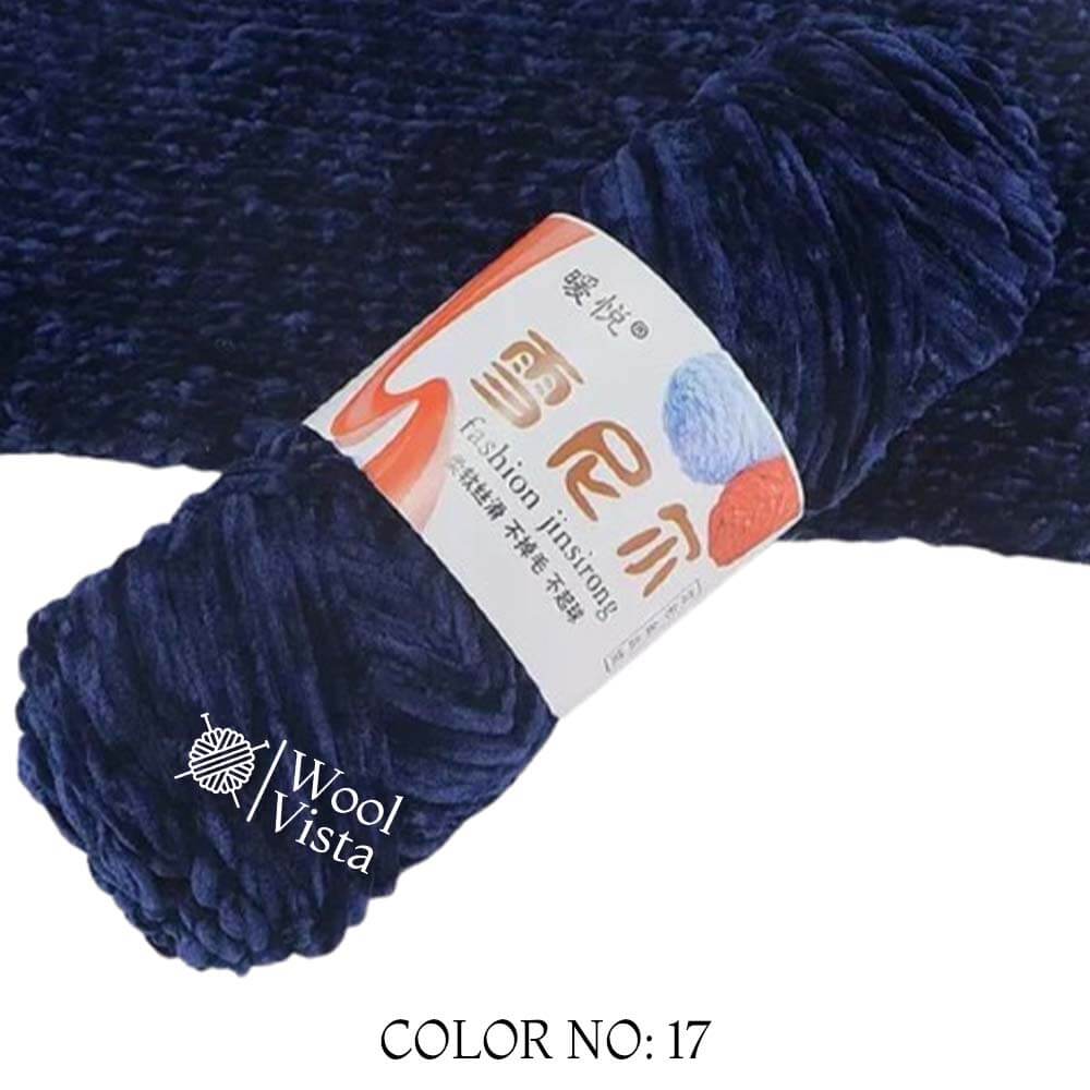 VELVET CHENILLE YARN - VELVET YARN BALL (PACK OF 5)