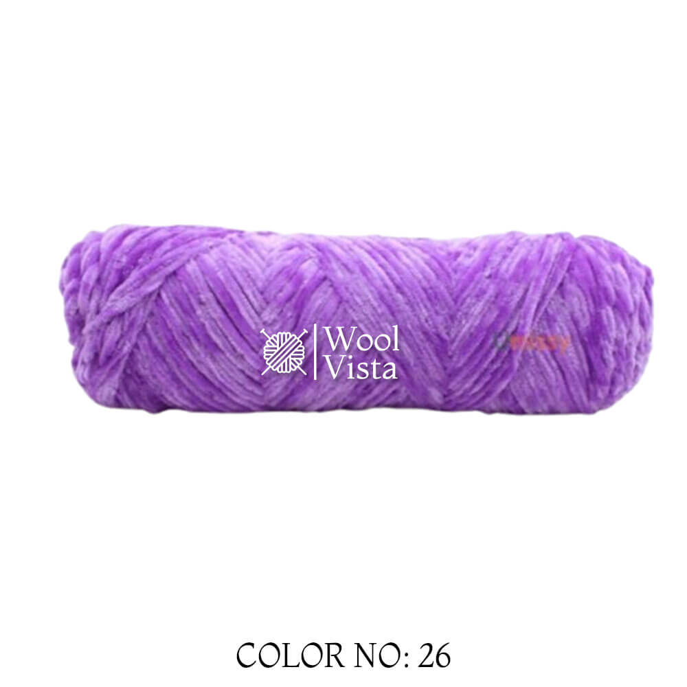 VELVET CHENILLE YARN - VELVET YARN BALL (PACK OF 5)