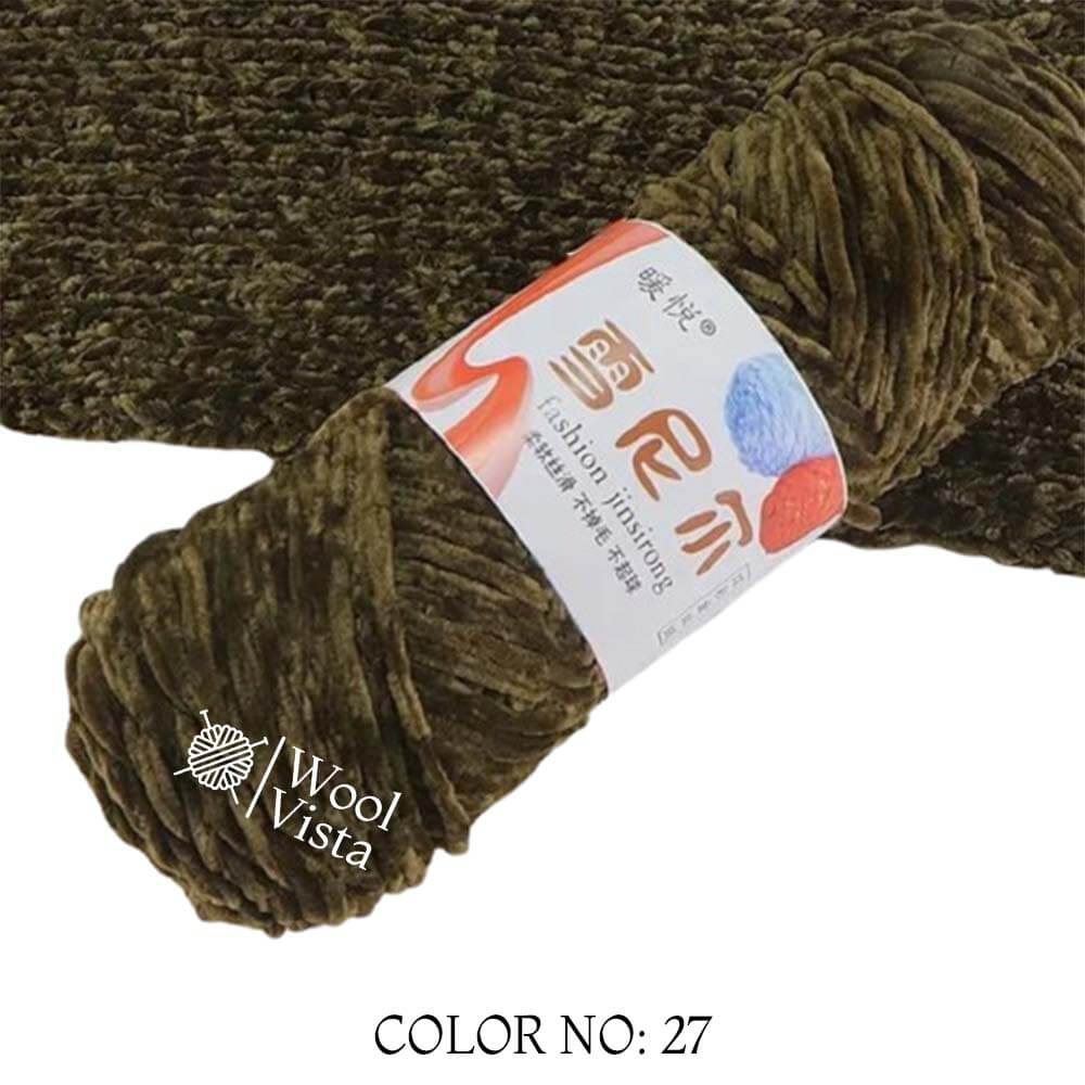 VELVET CHENILLE YARN - VELVET YARN BALL (PACK OF 5)
